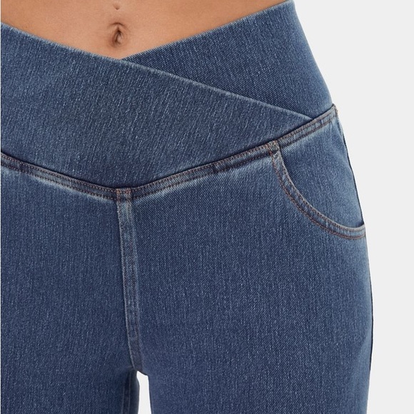 Halara High Waisted Crossover Flare Jean - Picture 4 of 7